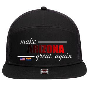 Make Arizona Great Again 7 Panel Mesh Trucker Snapback Hat