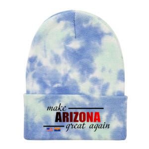 Make Arizona Great Again Tie Dye 12in Knit Beanie