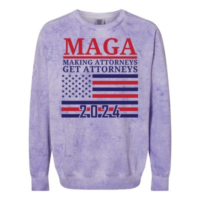 Making Attorneys Get Attorneys Maga Colorblast Crewneck Sweatshirt