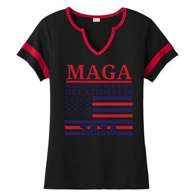 Making Attorneys Get Attorneys Maga Ladies Halftime Notch Neck Tee