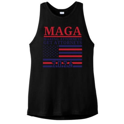 Making Attorneys Get Attorneys Maga Ladies PosiCharge Tri-Blend Wicking Tank