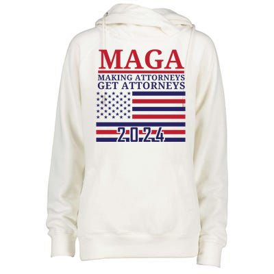 Making Attorneys Get Attorneys Maga Womens Funnel Neck Pullover Hood