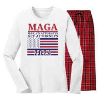 Making Attorneys Get Attorneys Maga Women's Long Sleeve Flannel Pajama Set 