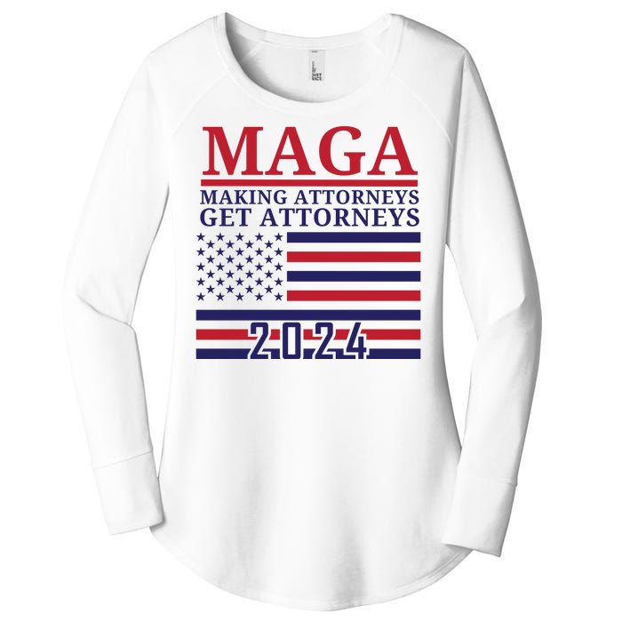 Making Attorneys Get Attorneys Maga Women's Perfect Tri Tunic Long Sleeve Shirt