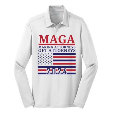 Making Attorneys Get Attorneys Maga Silk Touch Performance Long Sleeve Polo