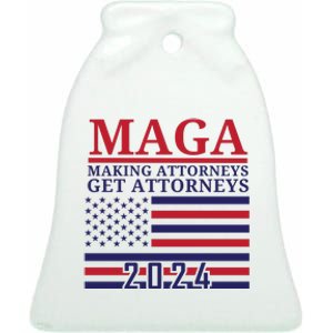 Making Attorneys Get Attorneys Maga Ceramic Bell Ornament