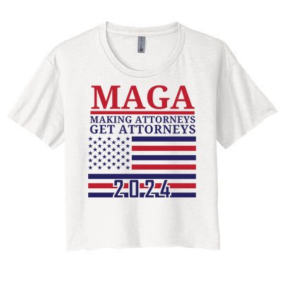 Making Attorneys Get Attorneys Maga Women's Crop Top Tee