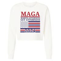 Making Attorneys Get Attorneys Maga Cropped Pullover Crew