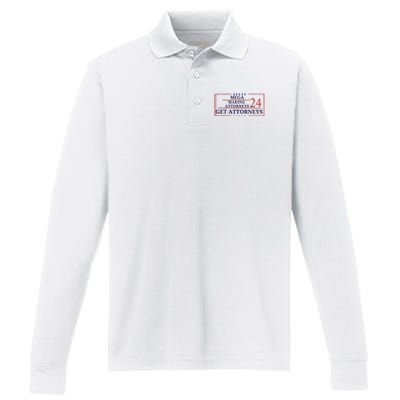 Making Attorneys Get Attorneys Maga Performance Long Sleeve Polo