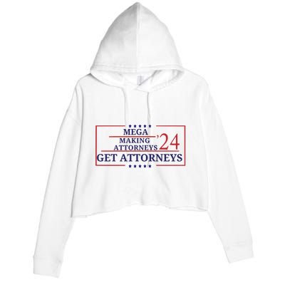 Making Attorneys Get Attorneys Maga Crop Fleece Hoodie