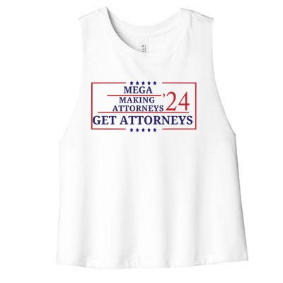 Making Attorneys Get Attorneys Maga Women's Racerback Cropped Tank