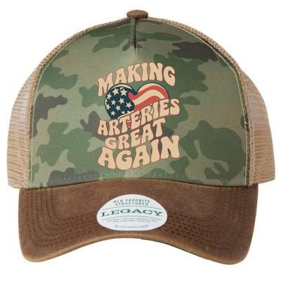 Making Arteries Great Again Cute Gift Legacy Tie Dye Trucker Hat