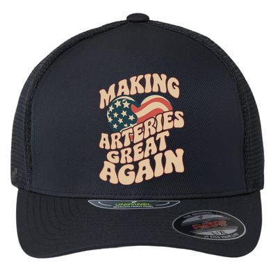 Making Arteries Great Again Cute Gift Flexfit Unipanel Trucker Cap