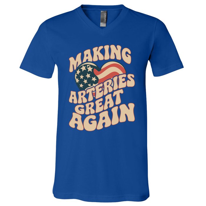 Making Arteries Great Again Cute Gift V-Neck T-Shirt