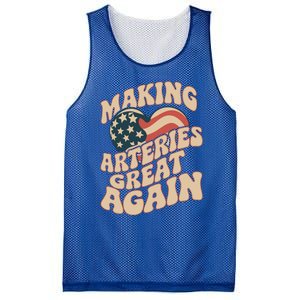 Making Arteries Great Again Cute Gift Mesh Reversible Basketball Jersey Tank