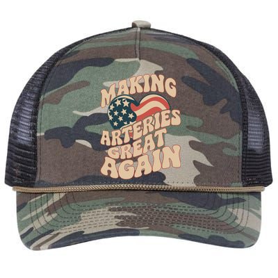 Making Arteries Great Again Cute Gift Retro Rope Trucker Hat Cap