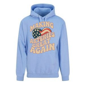 Making Arteries Great Again Cute Gift Unisex Surf Hoodie