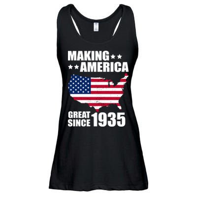 Making America Great Since 1935 Birthday Ladies Essential Flowy Tank