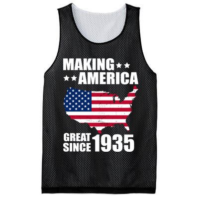 Making America Great Since 1935 Birthday Mesh Reversible Basketball Jersey Tank