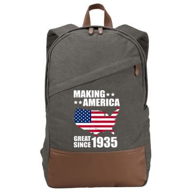 Making America Great Since 1935 Birthday Cotton Canvas Backpack
