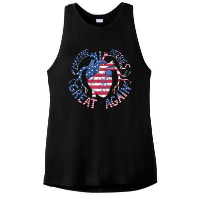 Making Arteries Great Again Gift Ladies PosiCharge Tri-Blend Wicking Tank