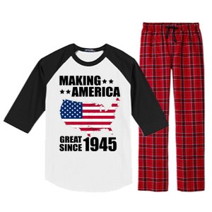 Making America Great Since 1945 Birthday Raglan Sleeve Pajama Set