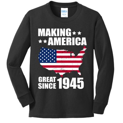 Making America Great Since 1945 Birthday Kids Long Sleeve Shirt