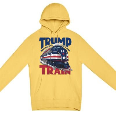 Make America Great Again Trump Train Premium Pullover Hoodie