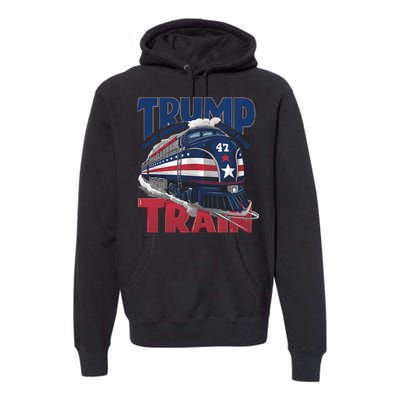 Make America Great Again Trump Train Premium Hoodie