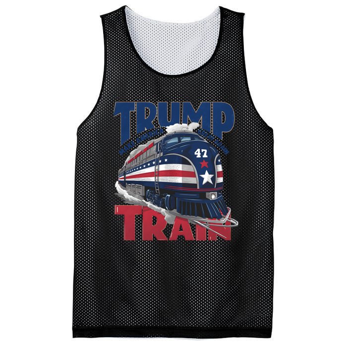 Make America Great Again Trump Train Mesh Reversible Basketball Jersey Tank