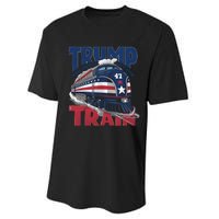 Make America Great Again Trump Train Performance Sprint T-Shirt