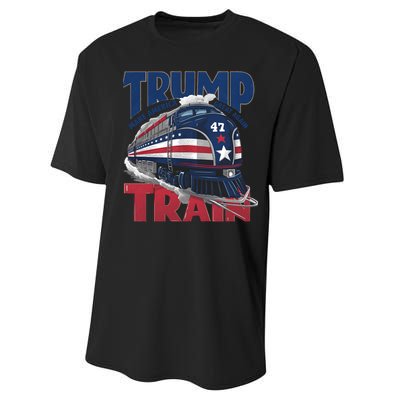 Make America Great Again Trump Train Performance Sprint T-Shirt