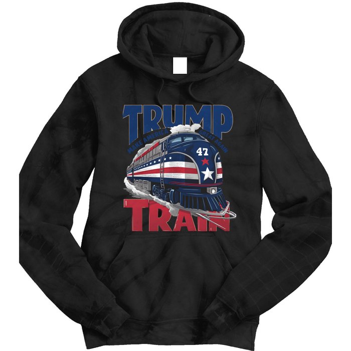 Make America Great Again Trump Train Tie Dye Hoodie