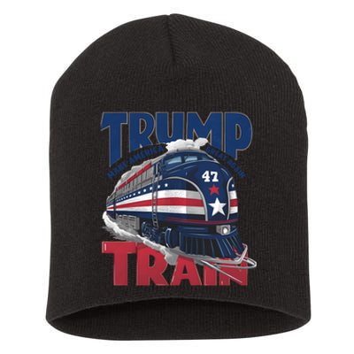 Make America Great Again Trump Train Short Acrylic Beanie