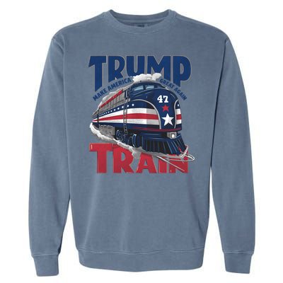 Make America Great Again Trump Train Garment-Dyed Sweatshirt