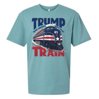 Make America Great Again Trump Train Sueded Cloud Jersey T-Shirt