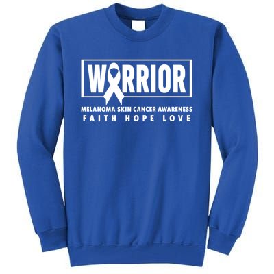 Melanoma Awareness Gift Skin Cancer Warrior Gift Tall Sweatshirt