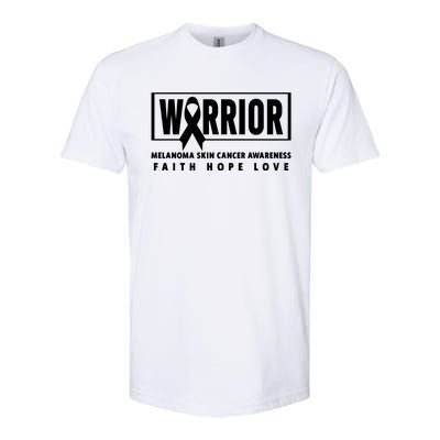 Melanoma Awareness Gift Skin Cancer Warrior Gift Softstyle CVC T-Shirt