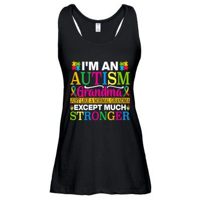 Motivational Autism Grandma Autism Awareness Slogan Autism Advocacy Ladies Essential Flowy Tank