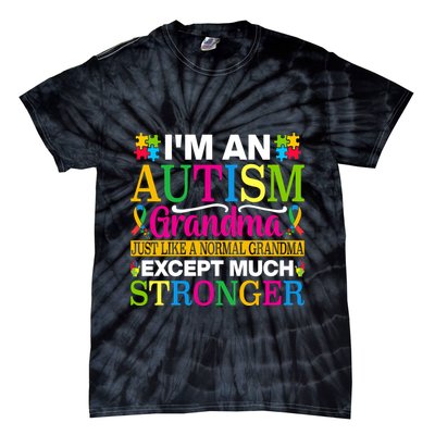 Motivational Autism Grandma Autism Awareness Slogan Autism Advocacy Tie-Dye T-Shirt