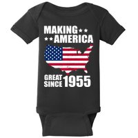 Making America Great Since 1955 Birthday Baby Bodysuit