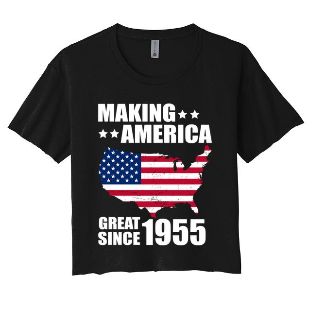 Making America Great Since 1955 Birthday Crop Top