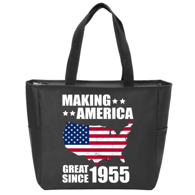 Making America Great Since 1955 Birthday Zip Tote Bag