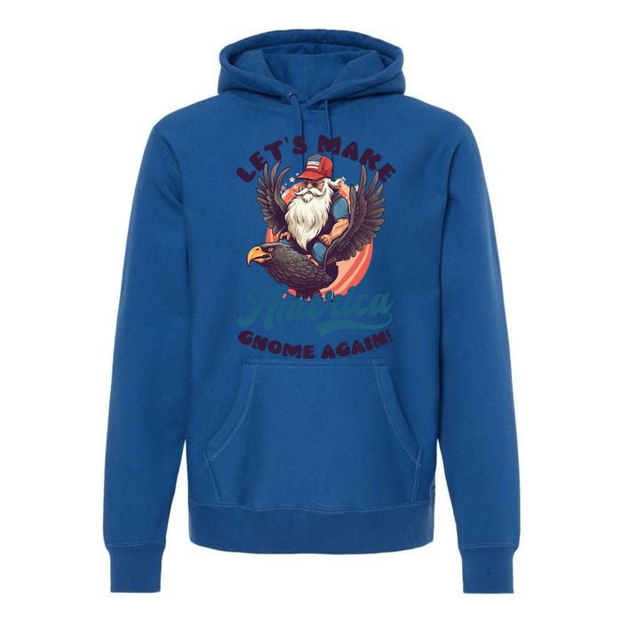 Make America Gnome Design 4th July American Gnome Great Gift Premium Hoodie