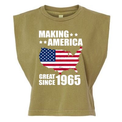 Making America Great Since 1965 Birthday Garment-Dyed Women's Muscle Tee