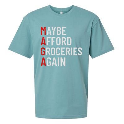 Maybe Afford Groceries Again Sueded Cloud Jersey T-Shirt