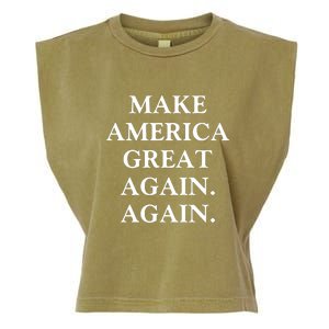 Make America Great Again Again Pro America Trump 2024 Election Garment-Dyed Women's Muscle Tee