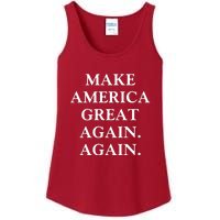 Make America Great Again Again Pro America Trump 2024 Election Ladies Essential Tank