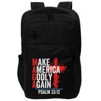 Make America Godly Again Psalm 33 12 Impact Tech Backpack