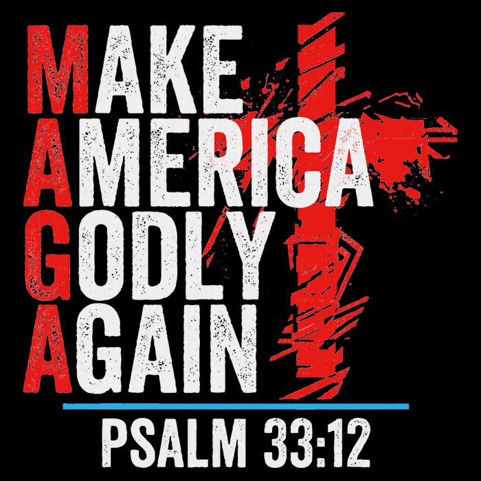 Make America Godly Again Psalm 33 12 Impact Tech Backpack